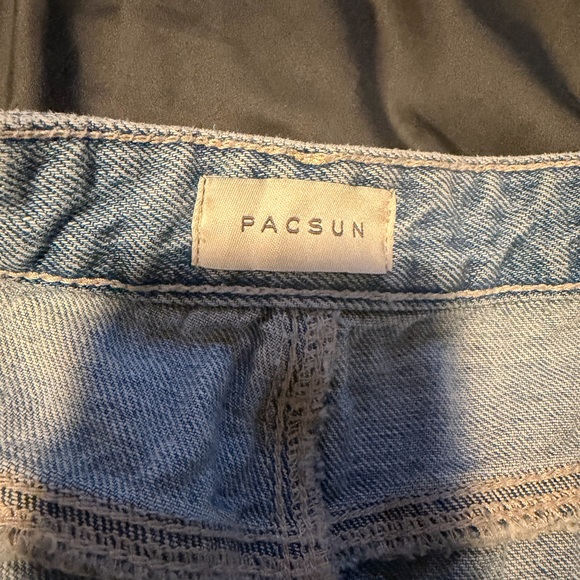 PacSun Madison High Waisted Girlfriend Jeans Ripped Medium Indigo, Size 27 - Picture 5 of 6